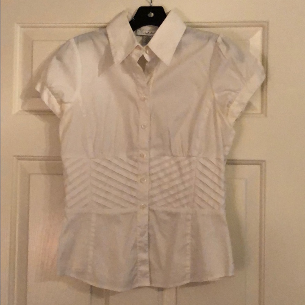 Laundry button down with detail at waist